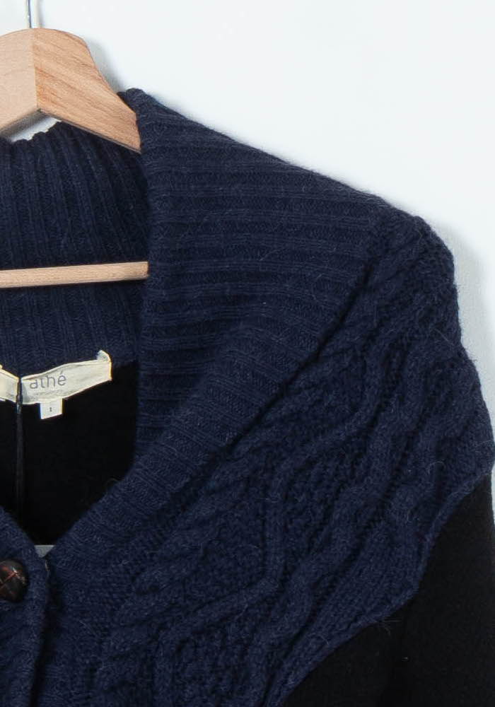 Cardigan Bleu et Noir - Taille S/36 de la marque Vanessa Bruno - Athé | PARAD65791 - Vendu par Paradigme - Image 3