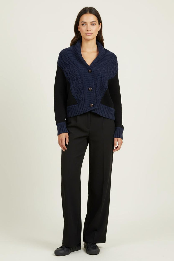 Cardigan Bleu et Noir - Taille S/36 de la marque Vanessa Bruno - Athé | PARAD65791 - Vendu par Paradigme - Image 1