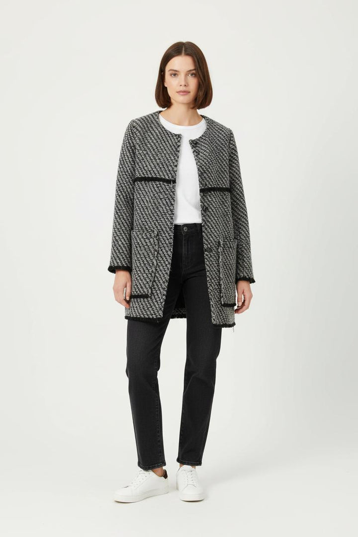 Manteau Noir et Blanc - Taille XS/34 de la marque Bimba y Lola | PARAD65799 - Vendu par Paradigme - Image 1