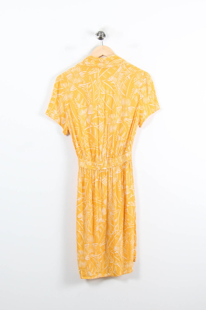 Robe Portefeuille Jaune et Blanche - Taille XS/34 de la marque Des petits hauts | PARAD65821 - Vendu par Paradigme - Image 4