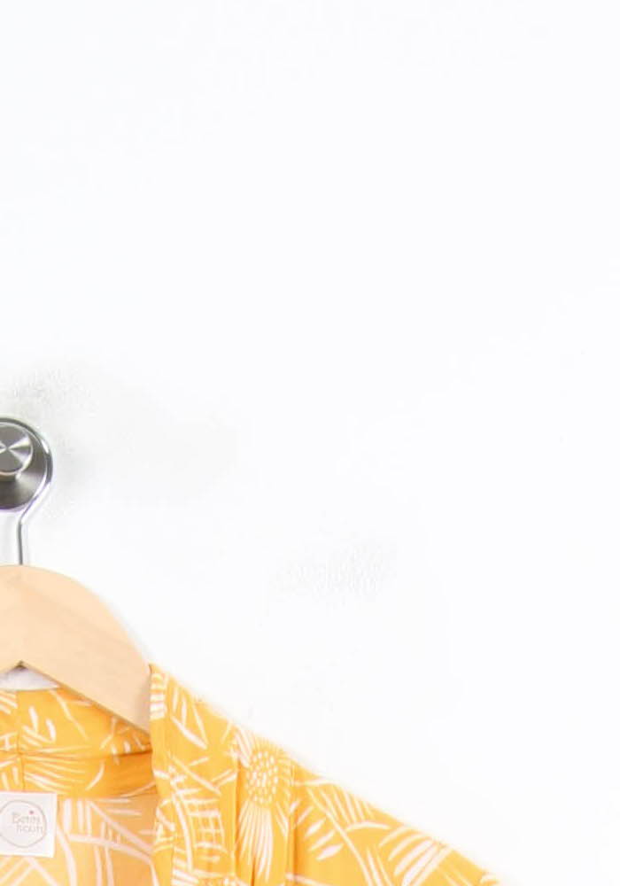 Robe Portefeuille Jaune et Blanche - Taille XS/34 de la marque Des petits hauts | PARAD65821 - Vendu par Paradigme - Image 3