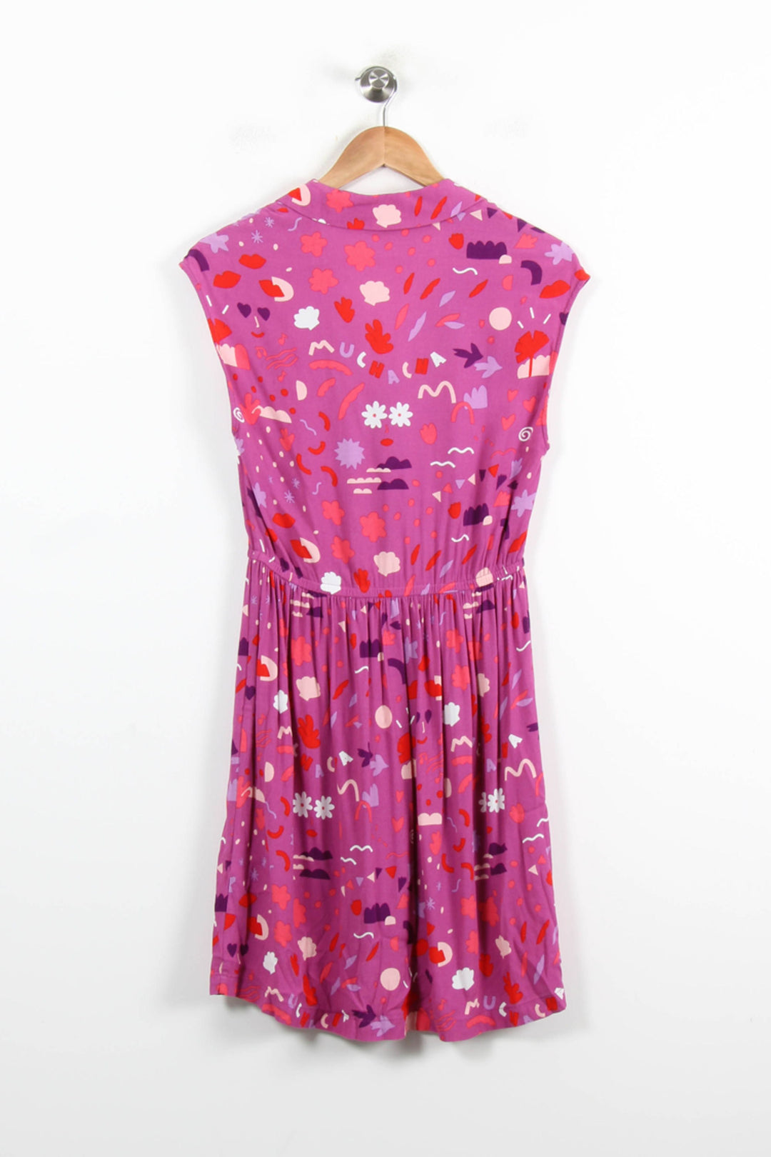 Robe Midi Rose et Rouge - Taille S/36 de la marque Des petits hauts | PARAD65825 - Vendu par Paradigme - Image 4