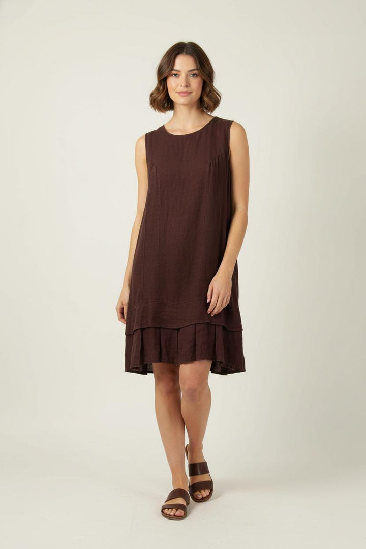 Robe Sans Manches Bordeaux - Taille L/40 de la marque La Fée Maraboutée | PARAD65833 - Vendu par Paradigme - Image 1