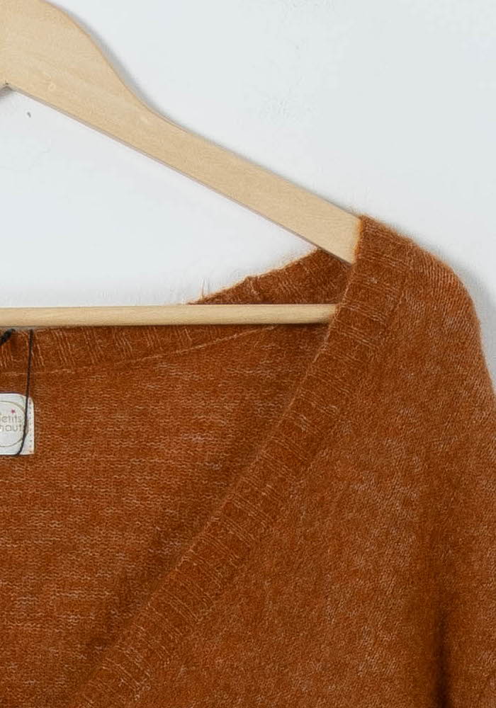 Cardigan Marron - Taille S/36 de la marque Des petits hauts | PARAD65839 - Vendu par Paradigme - Image 3