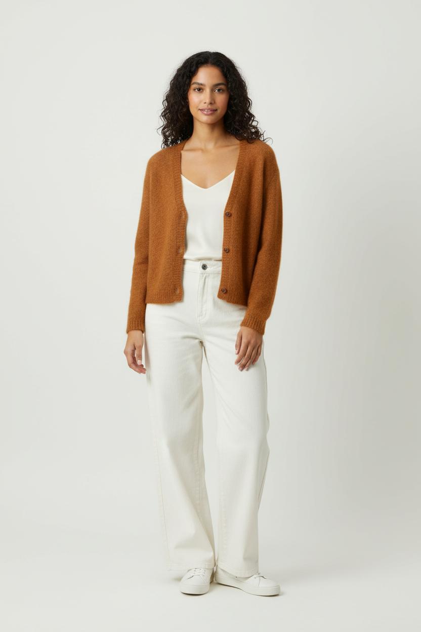 Cardigan Marron - Taille S/36 de la marque Des petits hauts | PARAD65839 - Vendu par Paradigme - Image 1