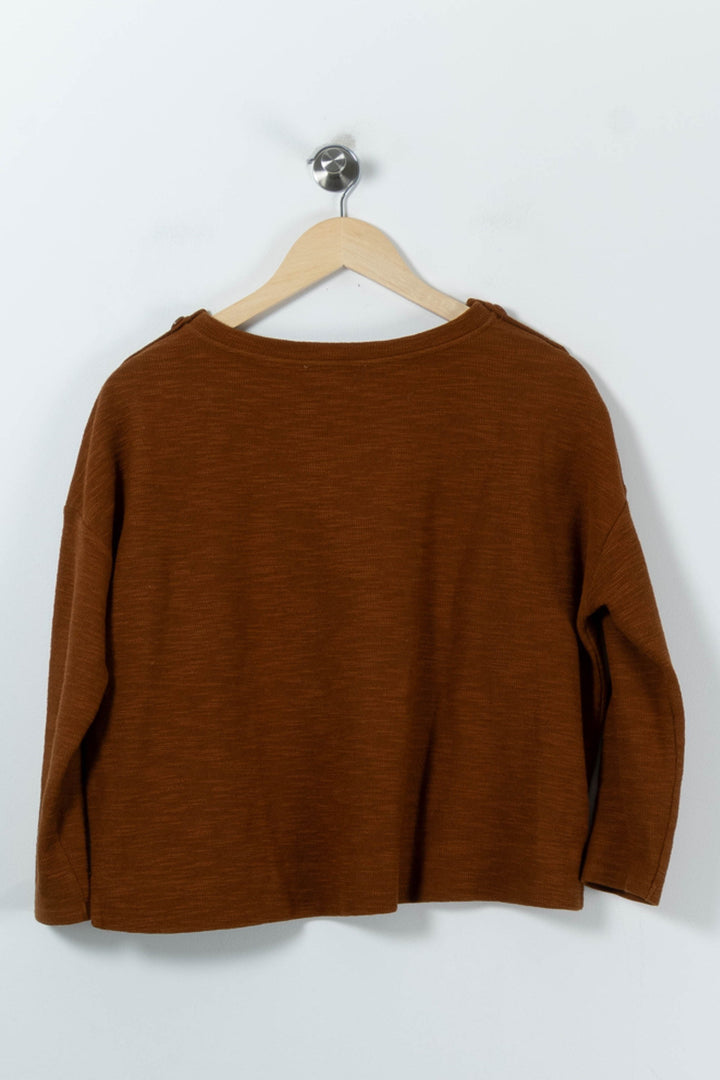 Pull Marron - Taille S/36 de la marque Sessùn | PARAD65843 - Vendu par Paradigme - Image 4