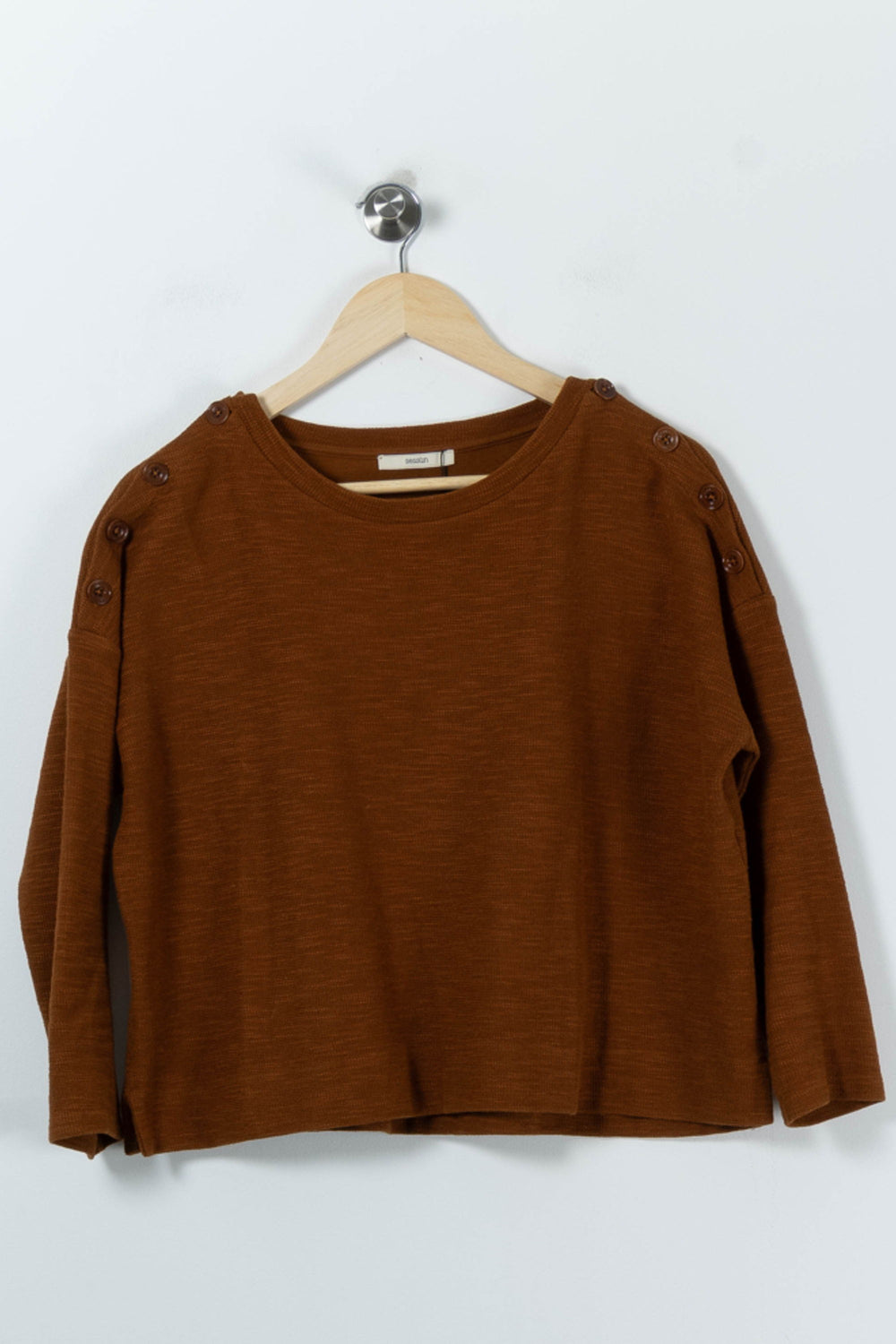 Pull Marron - Taille S/36 de la marque Sessùn | PARAD65843 - Vendu par Paradigme - Image 2