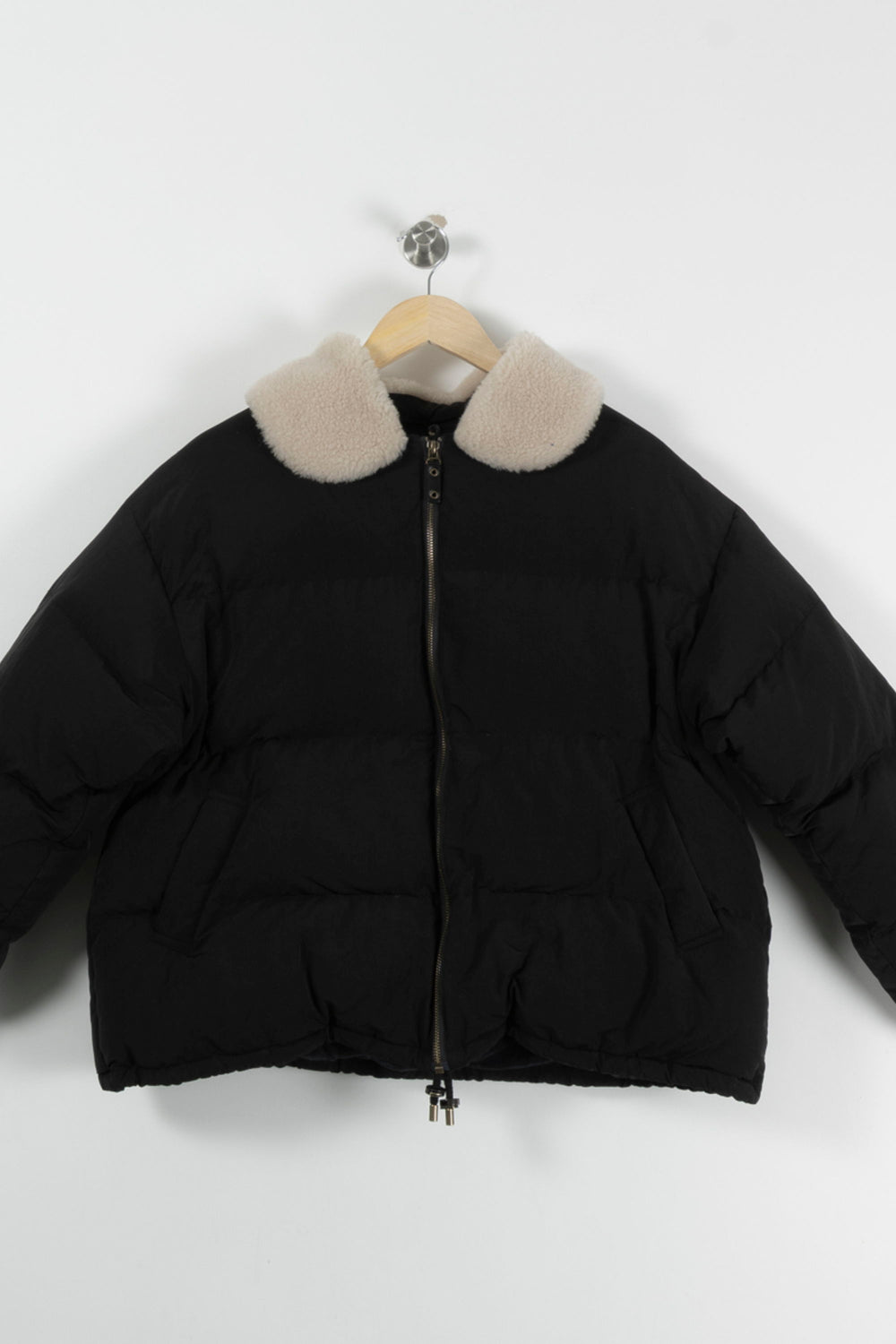 Doudoune Noire et Beige - Taille M/38 de la marque Sessùn | PARAD65844 - Vendu par Paradigme - Image 2