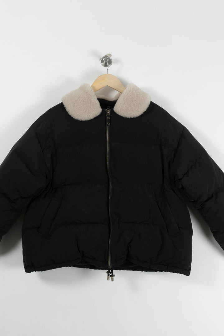 Doudoune Noire et Beige - Taille M/38 de la marque Sessùn | PARAD65844 - Vendu par Paradigme - Image 2