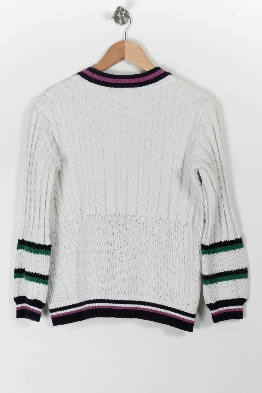Cardigan Blanc et Noir - Taille S/36 de la marque Claudie Pierlot | PARAD65847 - Vendu par Paradigme - Image 4