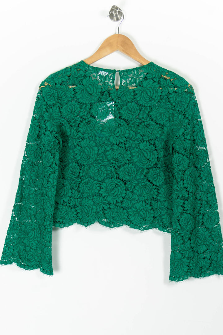Blouse Verte - Taille S/36 de la marque Claudie Pierlot | PARAD65850 - Vendu par Paradigme - Image 4