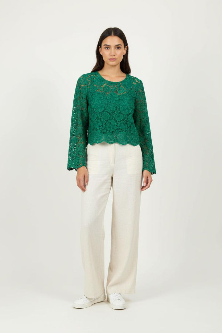 Blouse Verte - Taille S/36 de la marque Claudie Pierlot | PARAD65850 - Vendu par Paradigme - Image 1