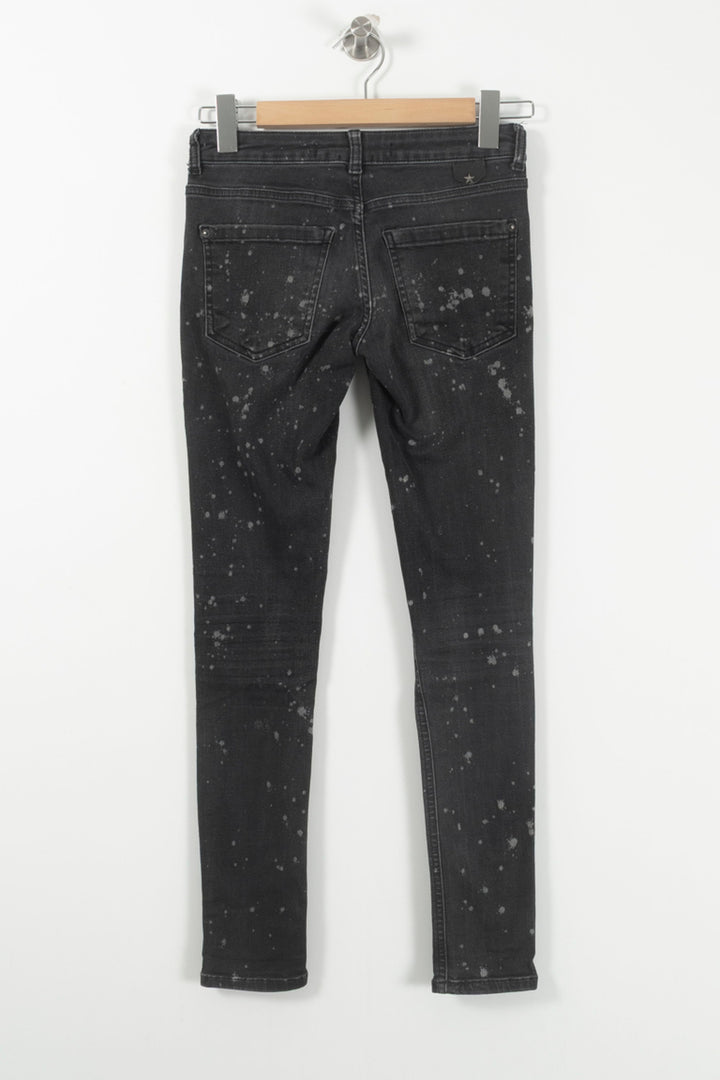 Jean Slim Noir - Taille XS/34 de la marque IKKS | PARAD65857 - Vendu par Paradigme - Image 4