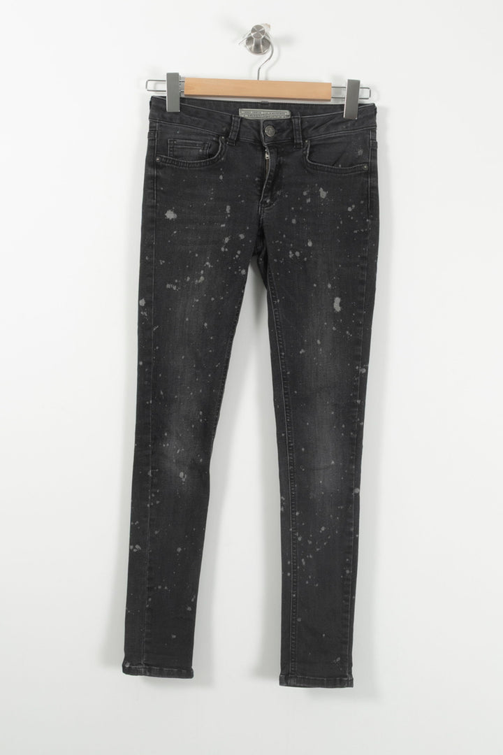 Jean Slim Noir - Taille XS/34 de la marque IKKS | PARAD65857 - Vendu par Paradigme - Image 2