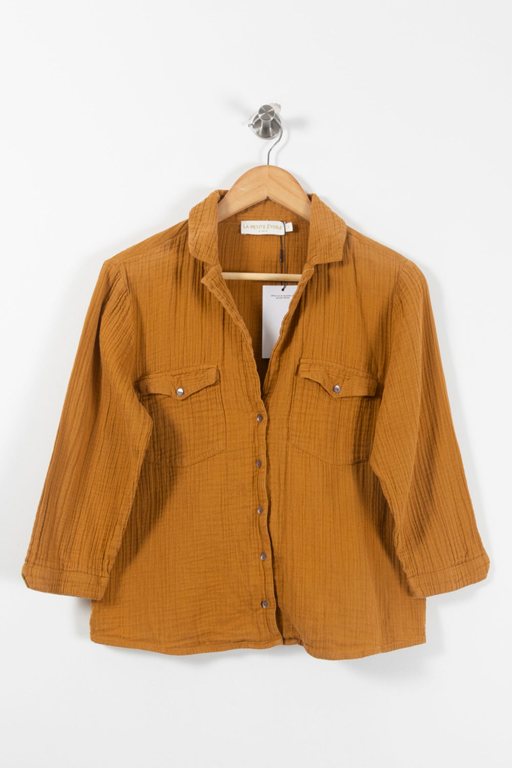 Chemise Jaune - Taille S/36 de la marque La Petite Etoile | PARAD65860 - Vendu par Paradigme - Image 2