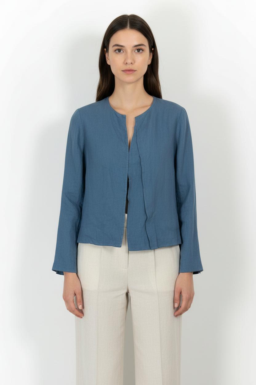 Blouse Bleue - Taille M/38 de la marque La Fée Maraboutée | PARAD65861 - Vendu par Paradigme - Image 1