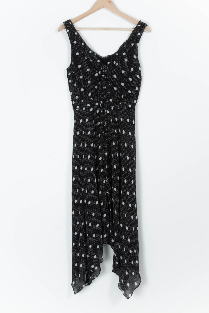 Robe longue noire et blanche - Taille S/36 de la marque The Kooples | PARAD65870 - Vendu par Paradigme - Image 2