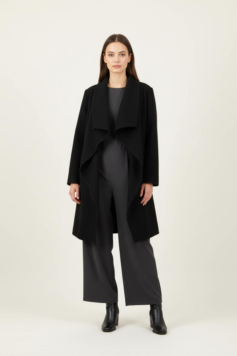 Manteau Noir - Taille L/40 de la marque Derhy | PARAD65872 - Vendu par Paradigme - Image 1