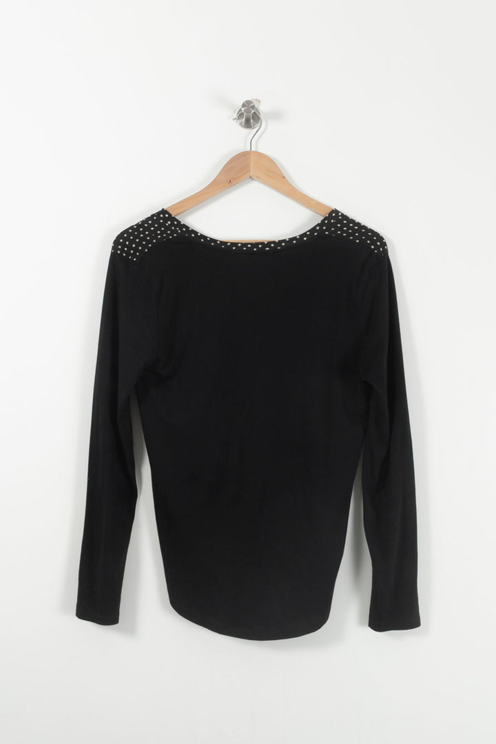 Blouse Noire et Blanche - Taille S/36 de la marque Gerard Darel | PARAD65882 - Vendu par Paradigme - Image 4