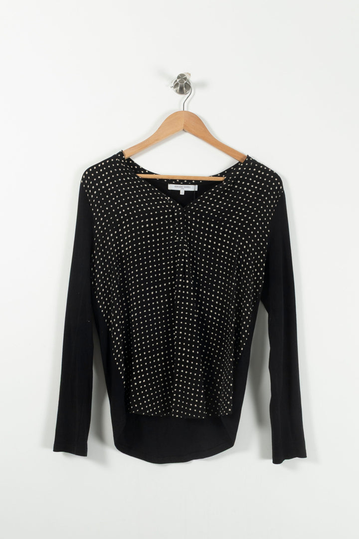 Blouse Noire et Blanche - Taille S/36 de la marque Gerard Darel | PARAD65882 - Vendu par Paradigme - Image 2