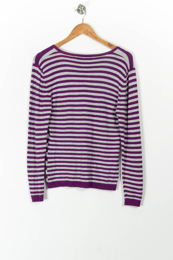 Cardigan Gris et Violet - Taille M/38 de la marque Galeries Lafayette | PARAD65883 - Vendu par Paradigme - Image 4