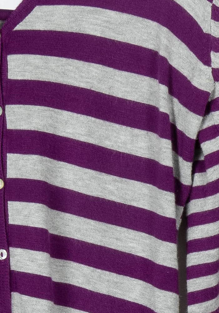 Cardigan Gris et Violet - Taille M/38 de la marque Galeries Lafayette | PARAD65883 - Vendu par Paradigme - Image 3