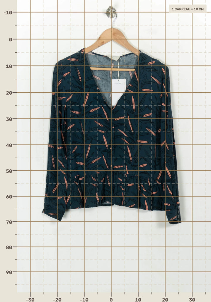 Blouse Bleue et Orange - Taille XS/34 de la marque Marie Sixtine | PARAD65891 - Vendu par Paradigme - Image 4