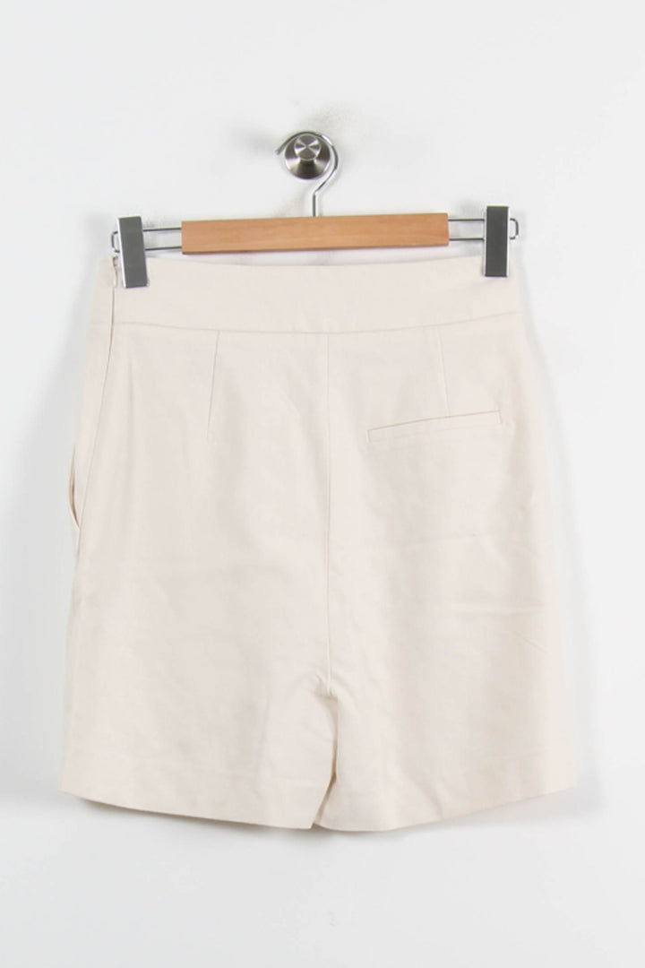 Short Blanc - Taille M/38 de la marque Tara Jarmon | PARAD65897 - Vendu par Paradigme - Image 4
