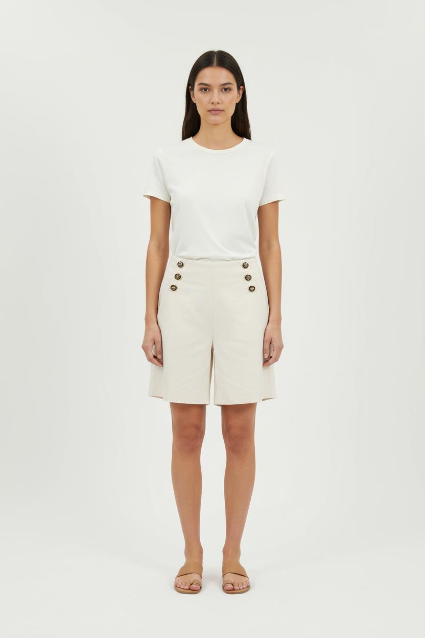 Short Blanc - Taille M/38 de la marque Tara Jarmon | PARAD65897 - Vendu par Paradigme - Image 1
