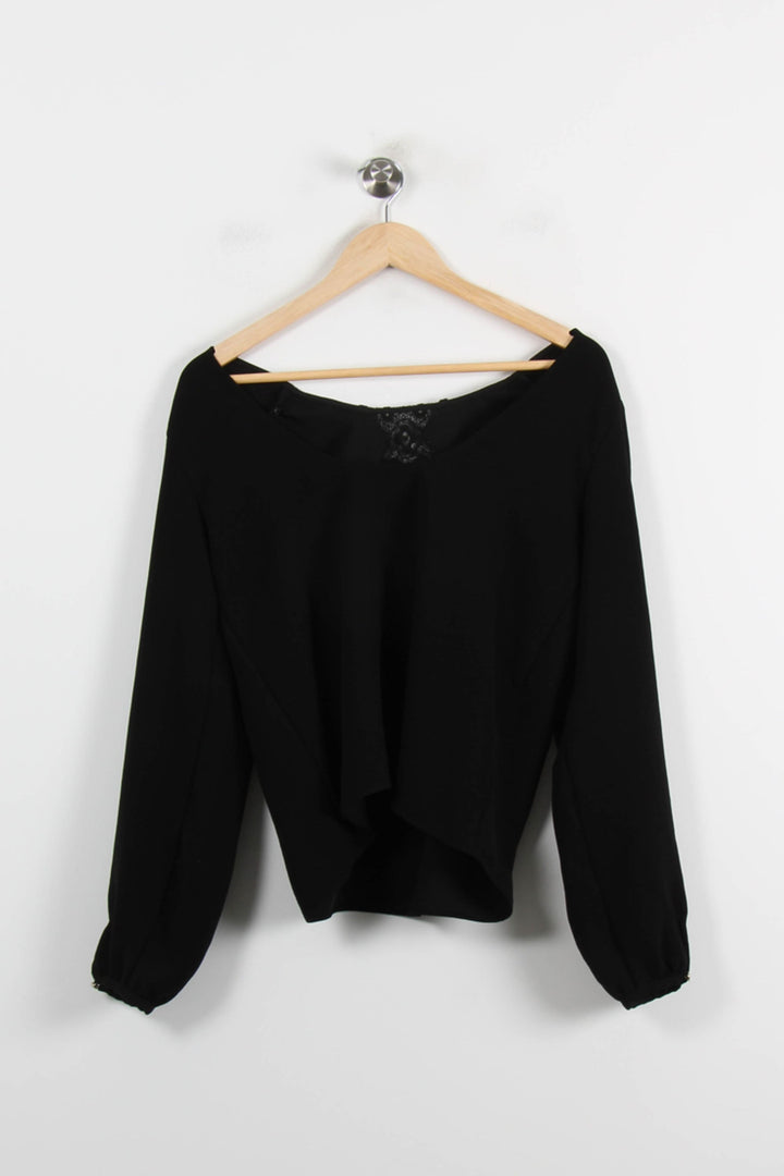 Blouse Noire - Taille S/36 de la marque Sézane | PARAD65900 - Vendu par Paradigme - Image 4
