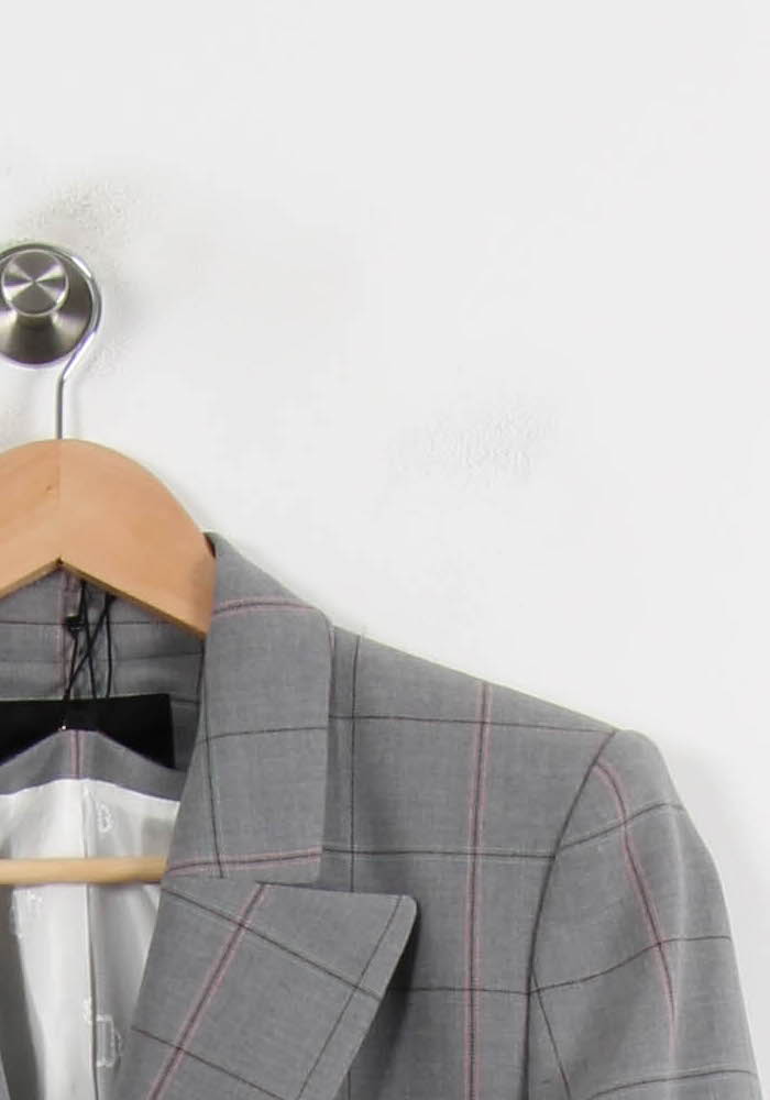 Veste Croisée Grise - Taille XS/34 de la marque Maje | PARAD65952 - Vendu par Paradigme - Image 3