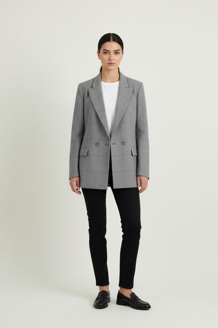 Veste Croisée Grise - Taille XS/34 de la marque Maje | PARAD65952 - Vendu par Paradigme - Image 1