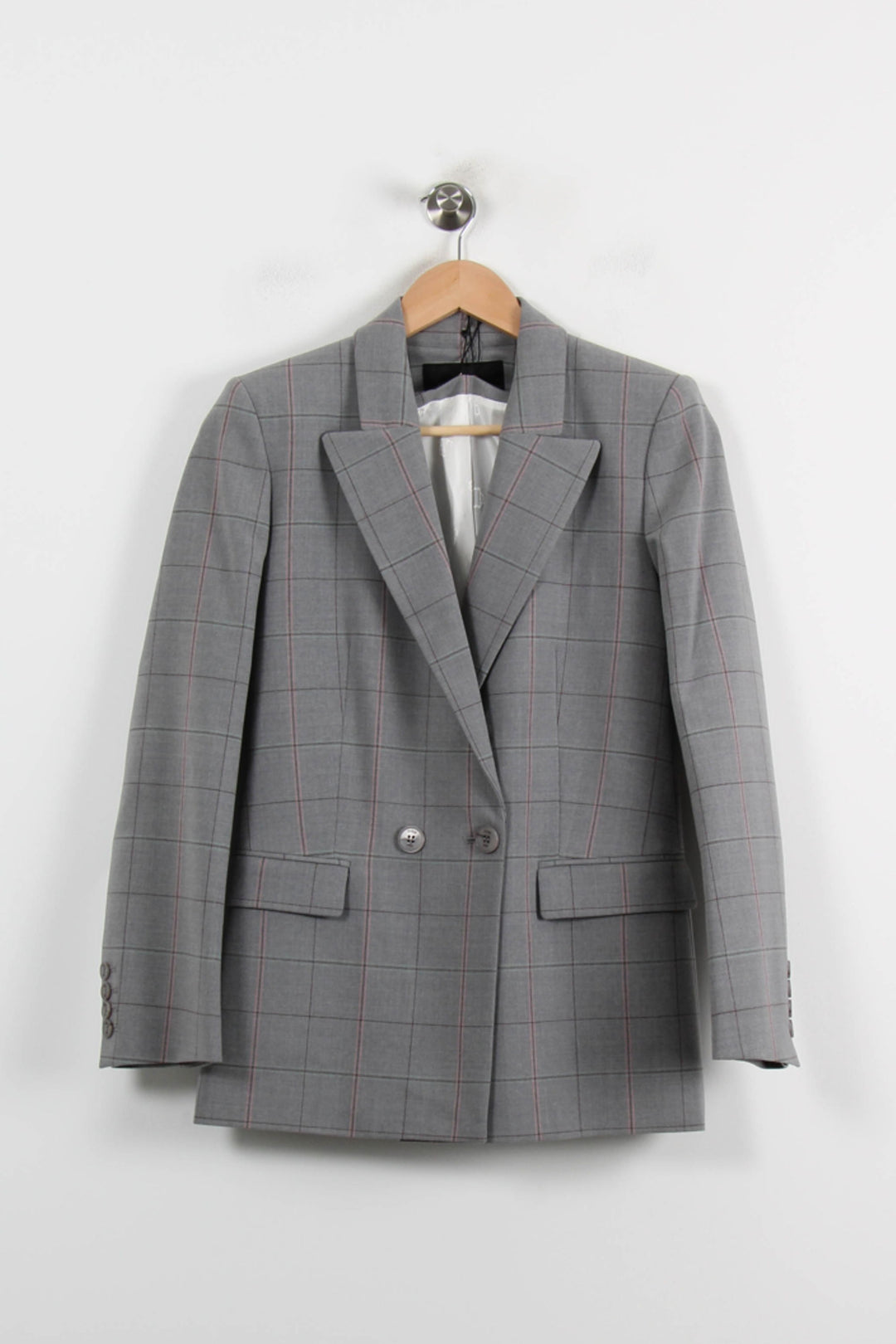 Veste Croisée Grise - Taille XS/34 de la marque Maje | PARAD65952 - Vendu par Paradigme - Image 2