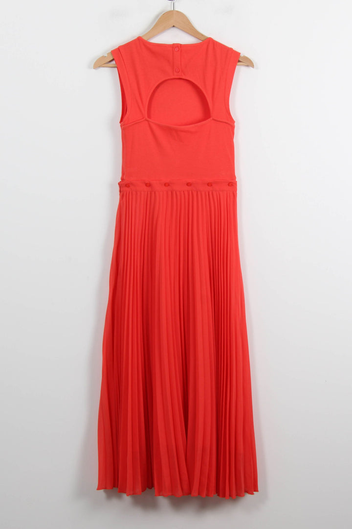 Robe Plissée Orange - Taille S/36 de la marque Maje | PARAD65953 - Vendu par Paradigme - Image 4
