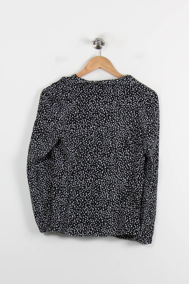 Blouse Noire et Blanche - Taille M/38 de la marque Maje | PARAD65956 - Vendu par Paradigme - Image 4