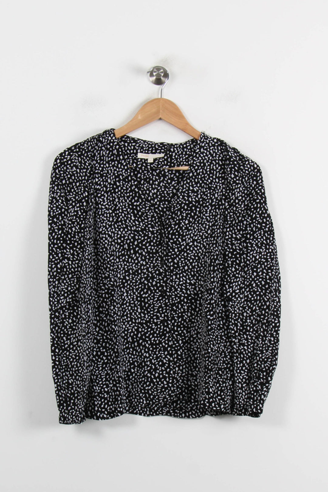Blouse Noire et Blanche - Taille M/38 de la marque Maje | PARAD65956 - Vendu par Paradigme - Image 2