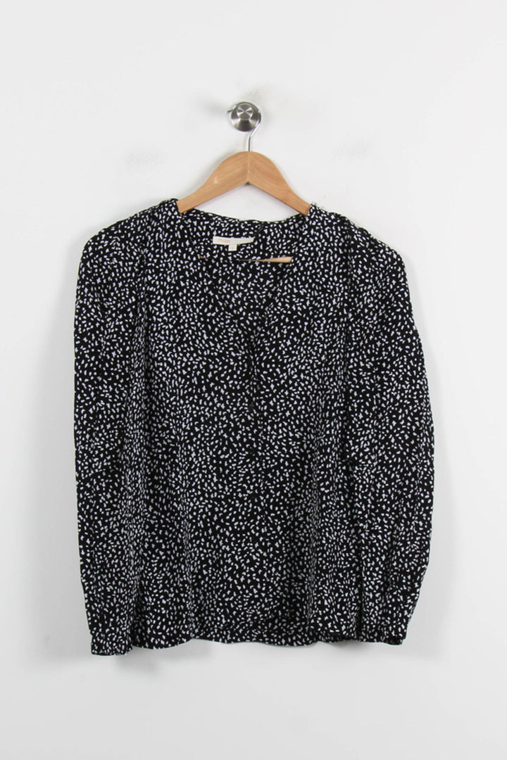 Blouse Noire et Blanche - Taille M/38 de la marque Maje | PARAD65956 - Vendu par Paradigme - Image 2
