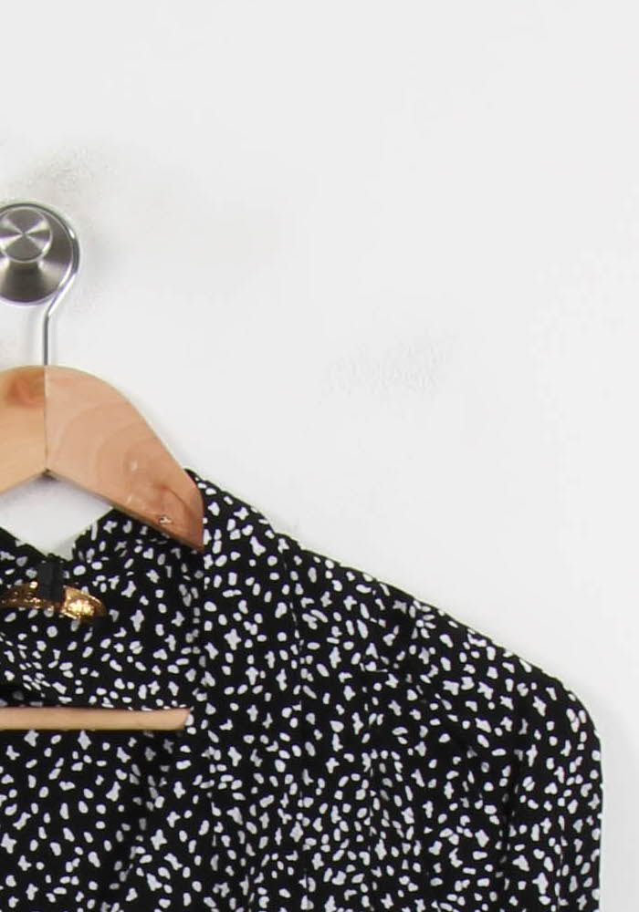 Chemise Noire et Blanche - Taille M/38 de la marque Maje | PARAD65957 - Vendu par Paradigme - Image 3