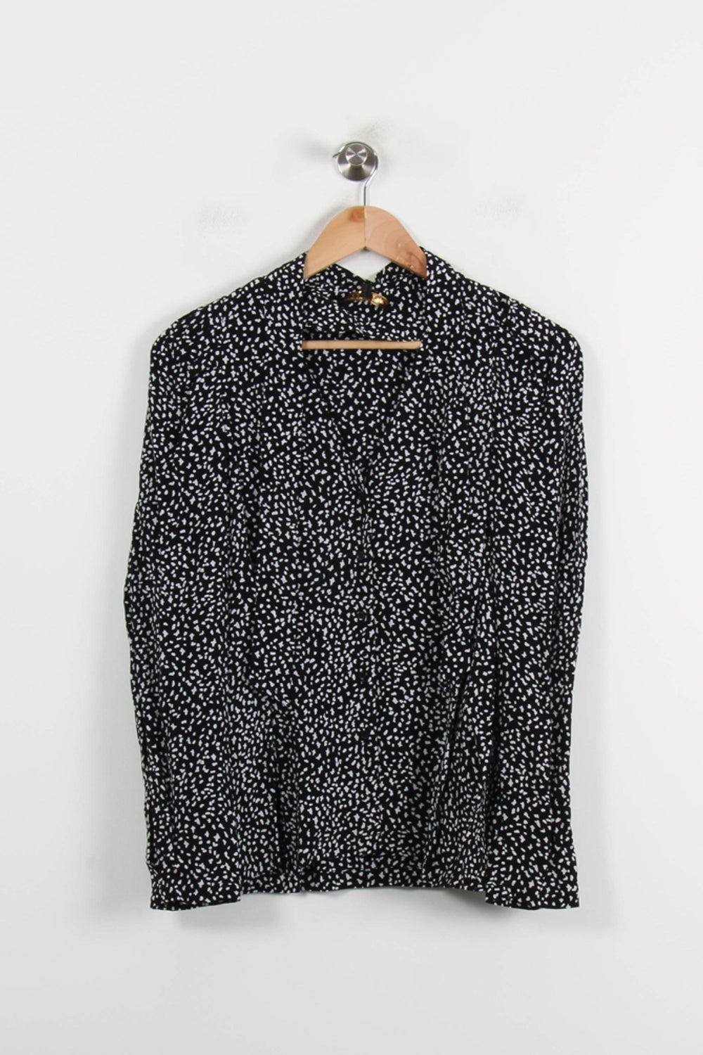 Chemise Noire et Blanche - Taille M/38 de la marque Maje | PARAD65957 - Vendu par Paradigme - Image 2