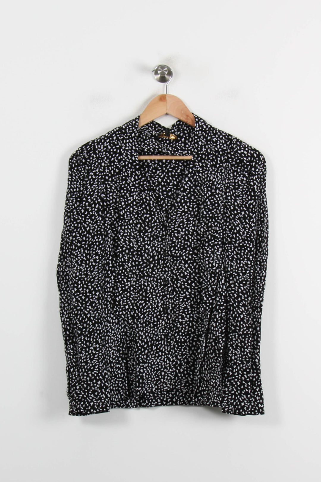 Chemise Noire et Blanche - Taille M/38 de la marque Maje | PARAD65957 - Vendu par Paradigme - Image 2