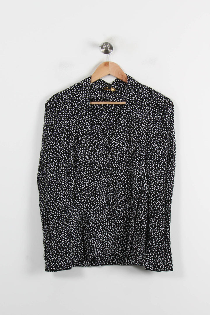 Chemise Noire et Blanche - Taille M/38 de la marque Maje | PARAD65957 - Vendu par Paradigme - Image 2
