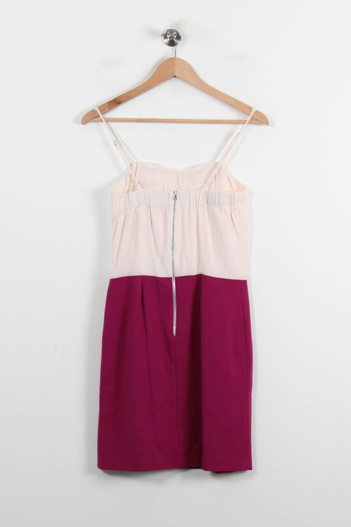 Robe Midi Bordeaux et Rose - Taille S/36 de la marque Sandro | PARAD65959 - Vendu par Paradigme - Image 4