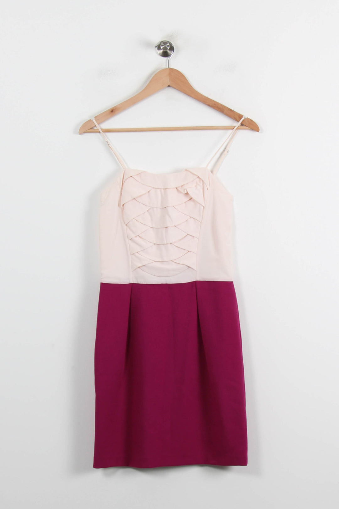 Robe Midi Bordeaux et Rose - Taille S/36 de la marque Sandro | PARAD65959 - Vendu par Paradigme - Image 2