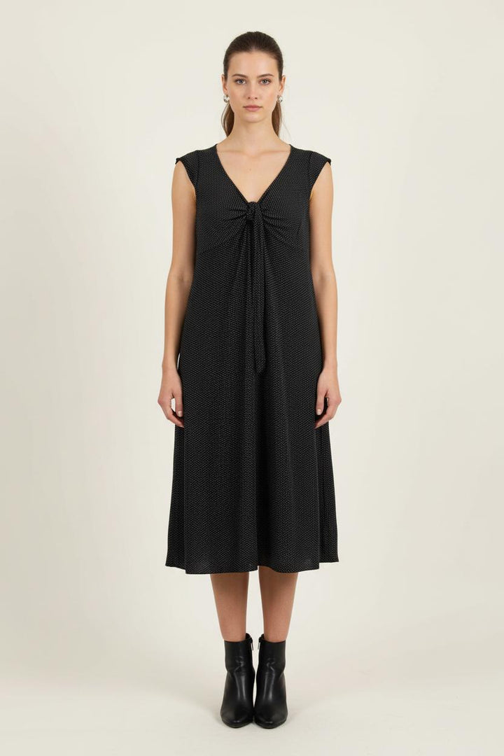 Robe Midi Noire - Taille S/36 de la marque Caroll | PARAD65968 - Vendu par Paradigme - Image 1