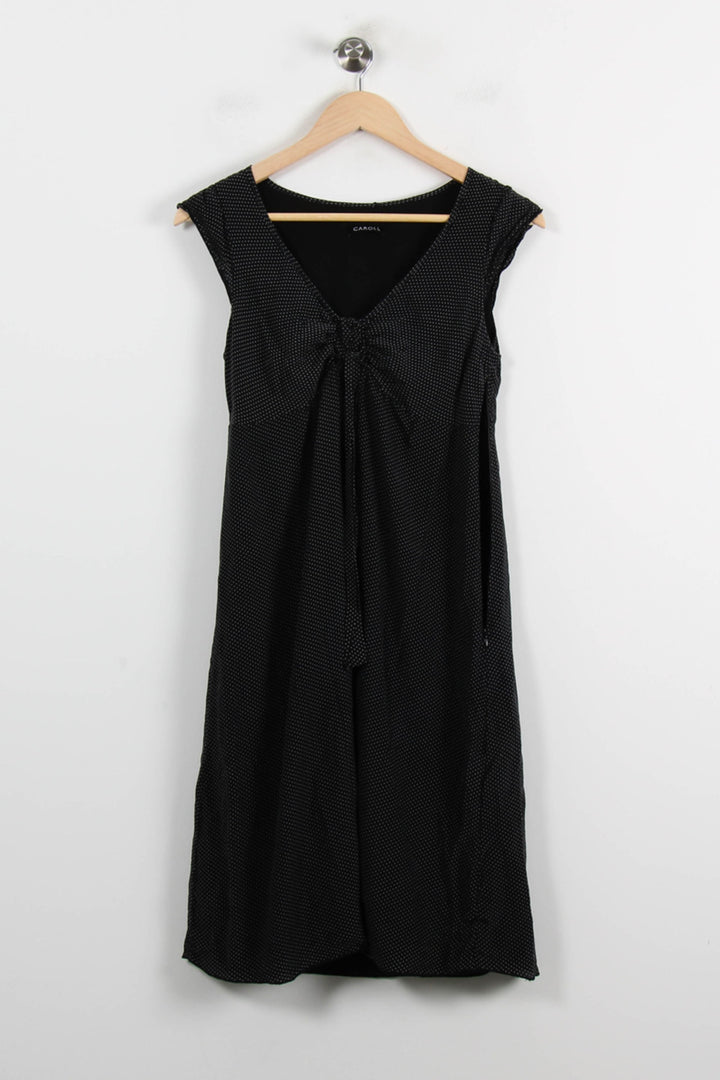 Robe Midi Noire - Taille S/36 de la marque Caroll | PARAD65968 - Vendu par Paradigme - Image 2