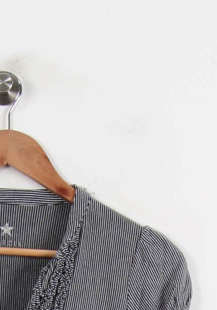 Chemisier Gris et Blanc - Taille S/36 de la marque Caroll | PARAD65970 - Vendu par Paradigme - Image 3