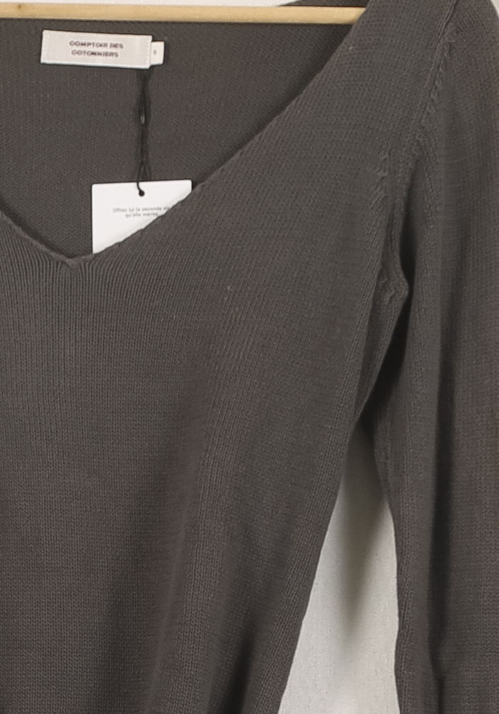 Pull Gris - Taille S/36 de la marque Comptoir des Cotonniers | PARAD65972 - Vendu par Paradigme - Image 3
