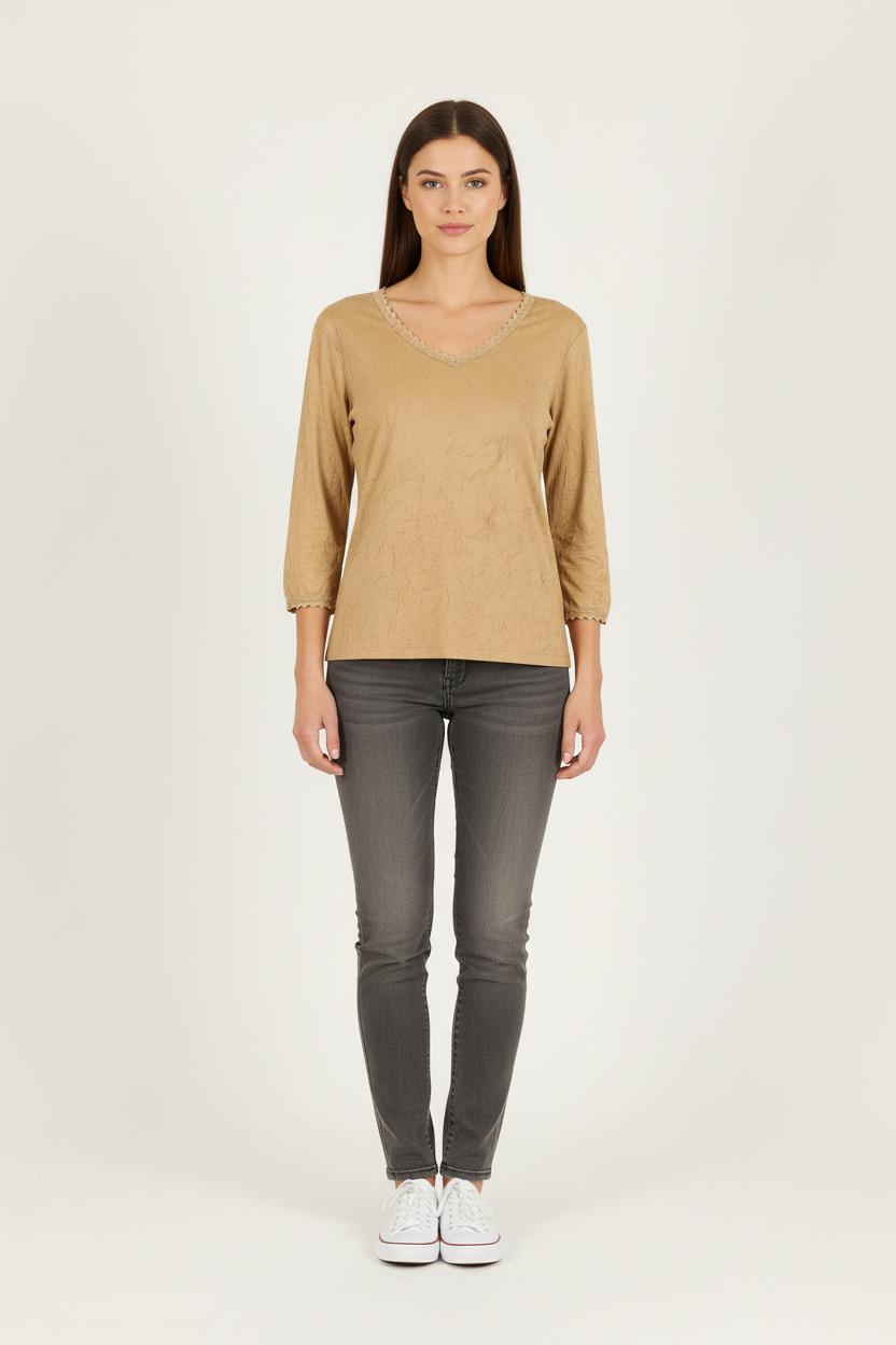Tunique Beige - Taille XS/34 de la marque Maison 123 | PARAD65973 - Vendu par Paradigme - Image 1