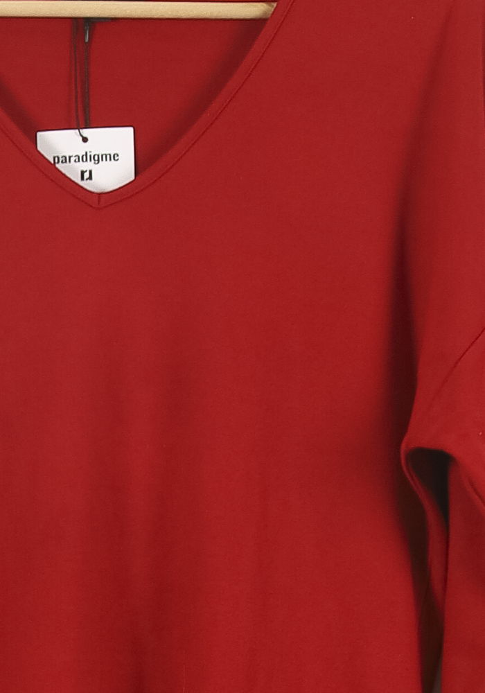 Pull Rouge - Taille L/40 de la marque Caroll | PARAD65978 - Vendu par Paradigme - Image 3