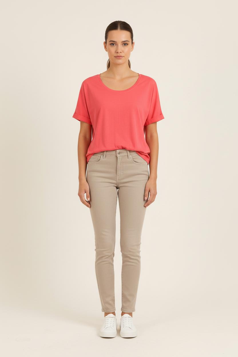 Tee-shirt Rose - Taille S/36 de la marque Sud express | PARAD65981 - Vendu par Paradigme - Image 1